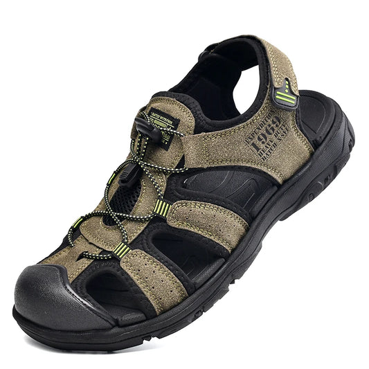 Men Sandals PU Leather Male Summer Shoes Outdoor Walking Beach Flat Sandals Shoes For Men Sneakers sandalias hombre