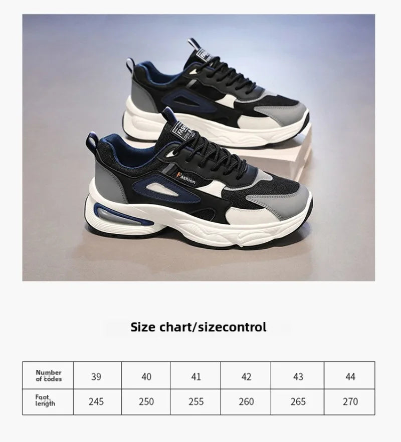 2025 Trendy Sneakers for Men Shoes Summer Outdoor Wear-Resistant Casual Sports Skateboard Shoes Fashion Breathable Shoes