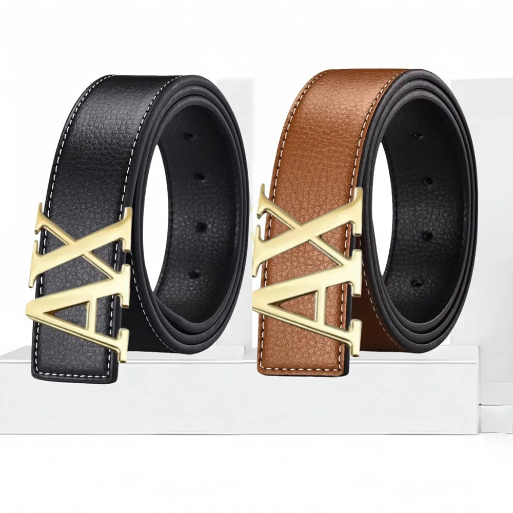 Luxury Brand Men Belt High Quality Leather Business Designer famous Belts for men Jeans Strap Male Metal Buckle bel