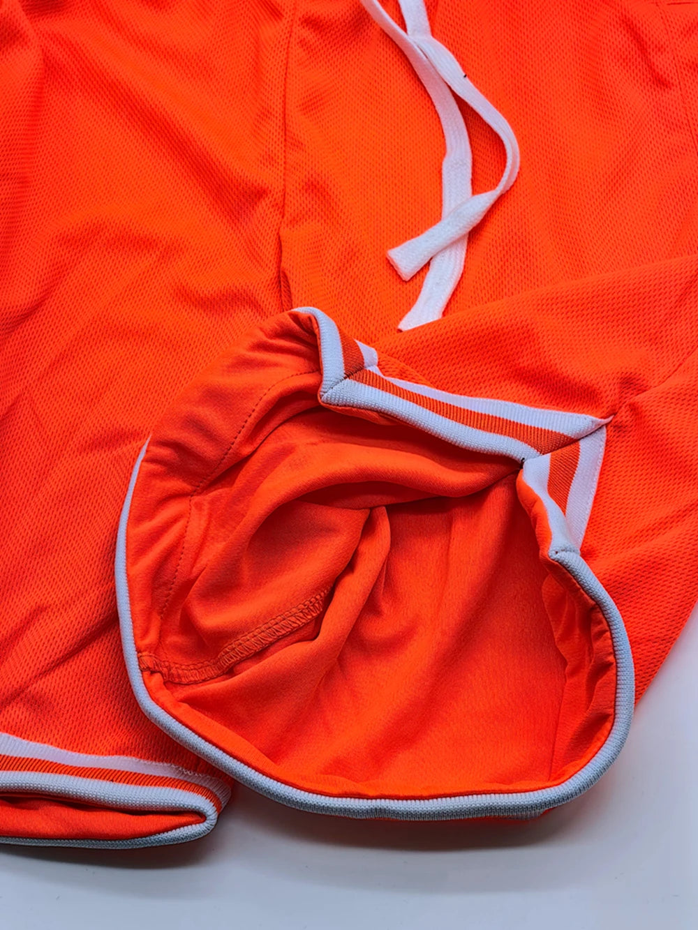 Mens Basketball Shorts Summer Gym Fitness Sports Training Running Workout Quick-Drying Jogger Male Orange Five-Point Short Pants