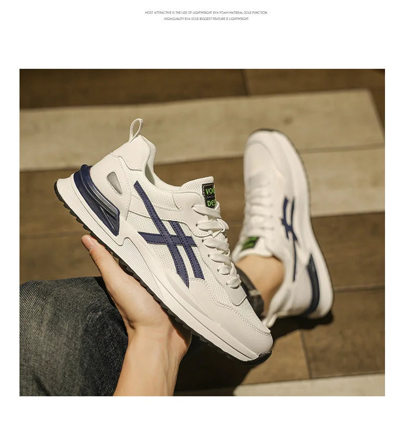 Casual Shoes for Men Fashion Men's Sneakers Wear-resistant Platform Mens Sport Shoes 2024 New Breathable Mesh Male Running Shoes