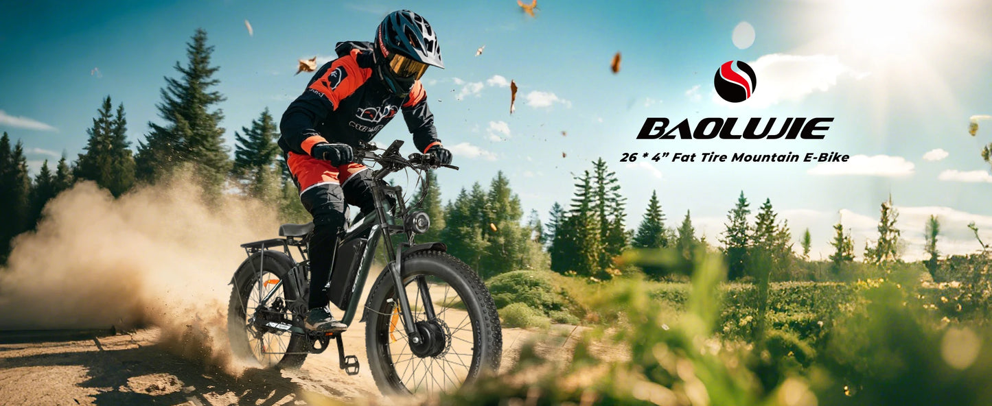 BAOLUJIE Peak 3000W/5000W Dual Motor Electric Bicycle  E-Bike for Adults，Electric Motorcycle 48V/52V Battery，Max Speed 38 MPH