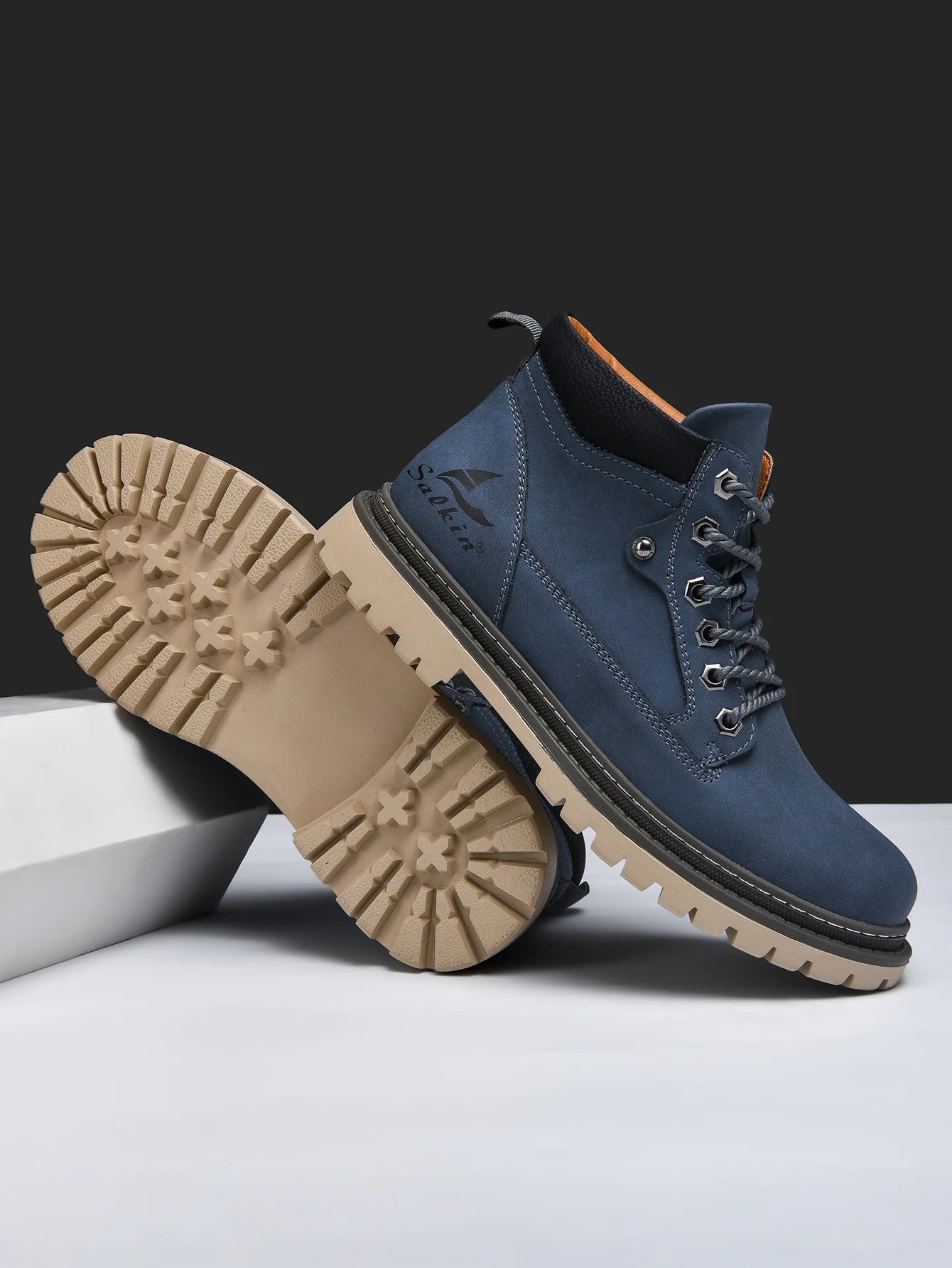 Handmade Men Boots Ankle Winter Leather Shoes Autumn Outdoor Hiking Boots Sneakers Hombres Botas High Top Footwear Anti Slip