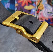 Brass Owl Belt Buckle Yellow Belts For Men Ceinture Homme Men Leather Belt Cowboy Jeans Male Leather Belt Strap Wide MBT0106