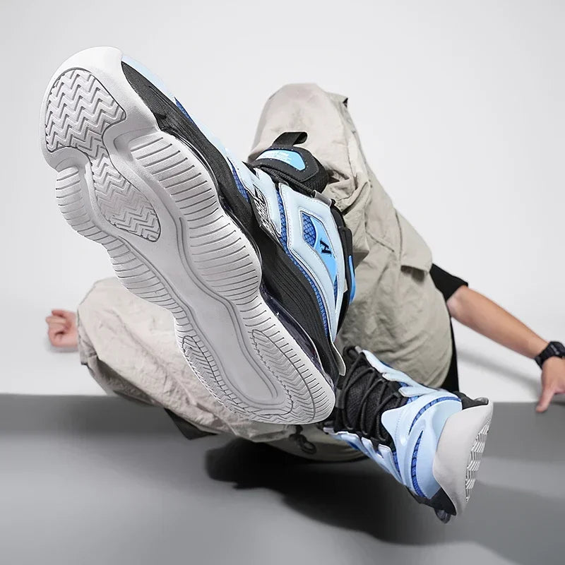 High-quality Mens Basketball Shoes High Street Original Sneakers Men Air Cushioining Rubber Anti Slip Leisure Shoes Male 39-45