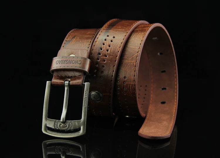 Men's Belt PU Alloy Square Buckle Business Belts Winter Pants Waistband Belts For Men Jean