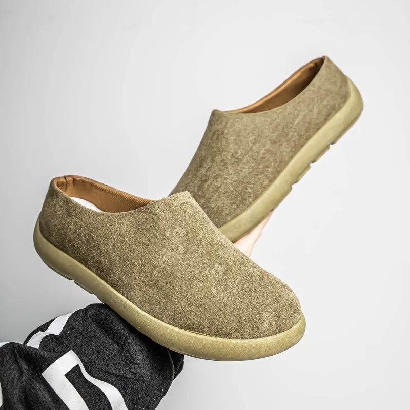 2025 New Arrival Men's Mules | Closed-Toe Half Slippers | Outdoor Slip-on Casual Shoes for Men