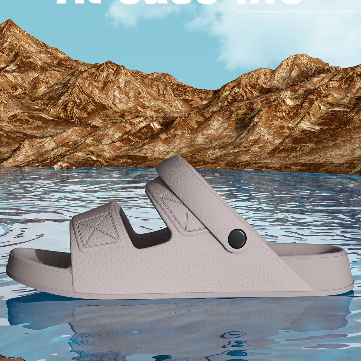 Summer Men Sandals New Non-slip Outdoor Sandals Comfortable Soft Bottom Indoor Slippers