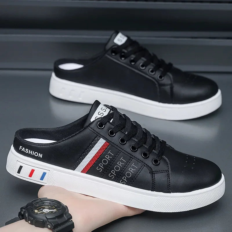 Summer Men Slippers Brand Comfortable Casual Shoes for Men Fashion Flat Sneakers High Quality Men Half Slippers Tenis Masculino