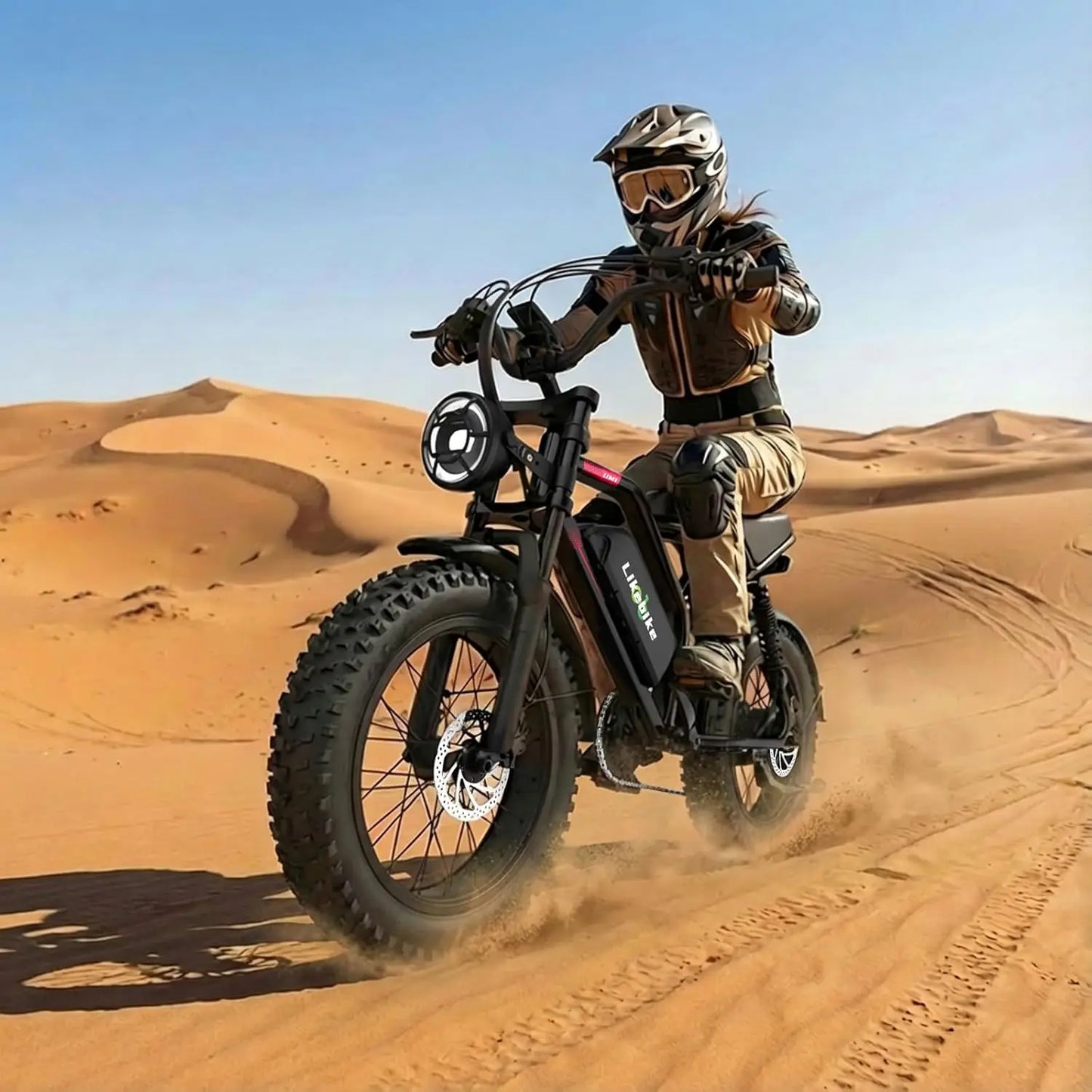 3000W Fat Tire Electric Mountain Bike 40MPH 48V Removable Battery 7-Speed Full Suspension Offroad Adult, Custom