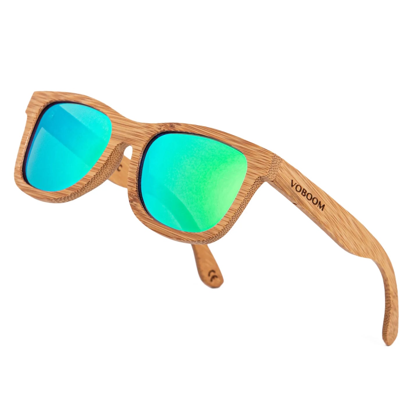 VOBOOM Men Wood Sunglasses Women Bamboo Glasses For Polarized Mirror Sun Glasses Handmade Colorful Eyewear Mirror Shades