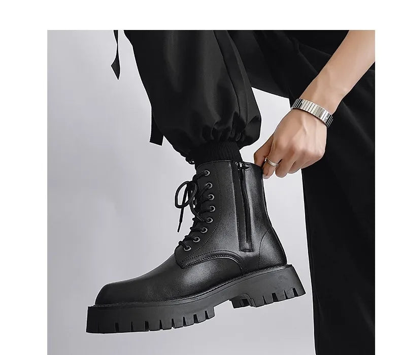 Tactical Boots Men Man Shoes Work and Safety Shoes Dress Booty Man High Heel Ankle Boots Mens Shoe Casual Sneakers Men's Boot