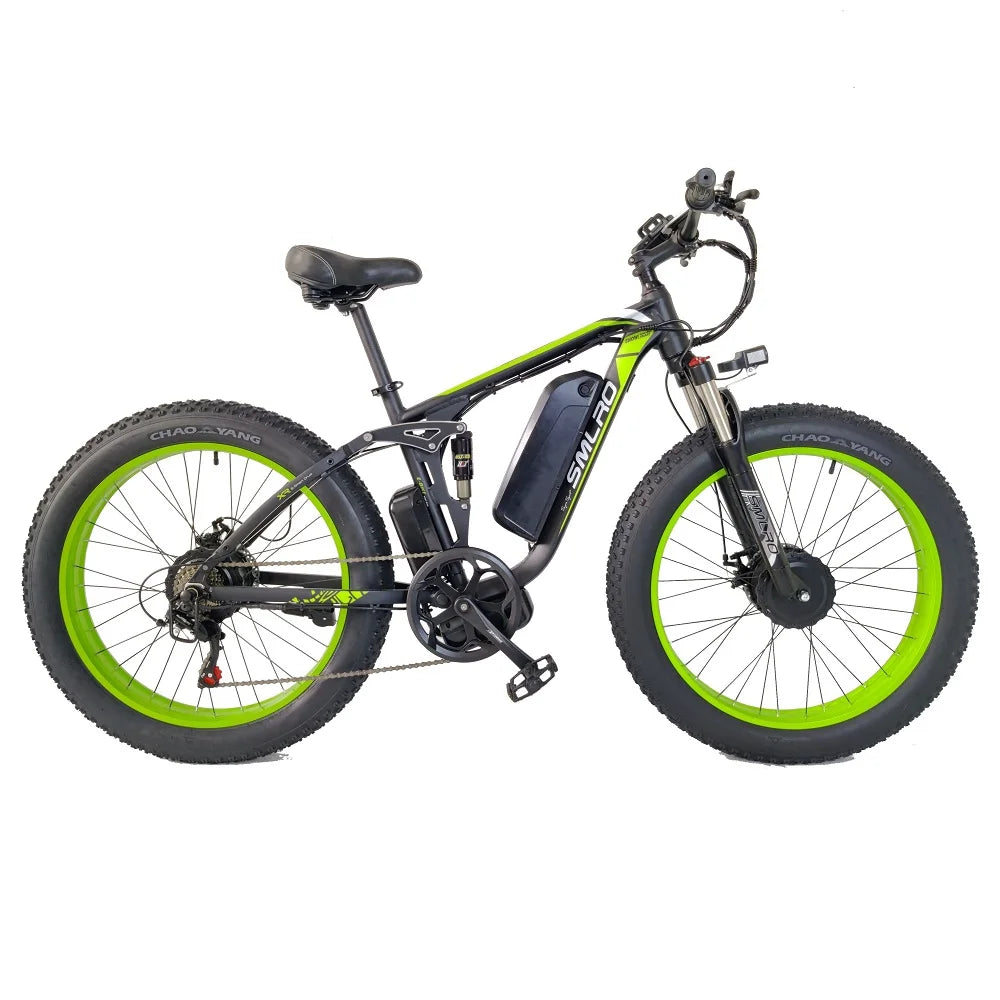 Electric Mountain Bike Dual Motor 2000W 16AH 22.4AH  City Road Bicycle 48V 26inch Fat Tire Adult E Bike  MTB