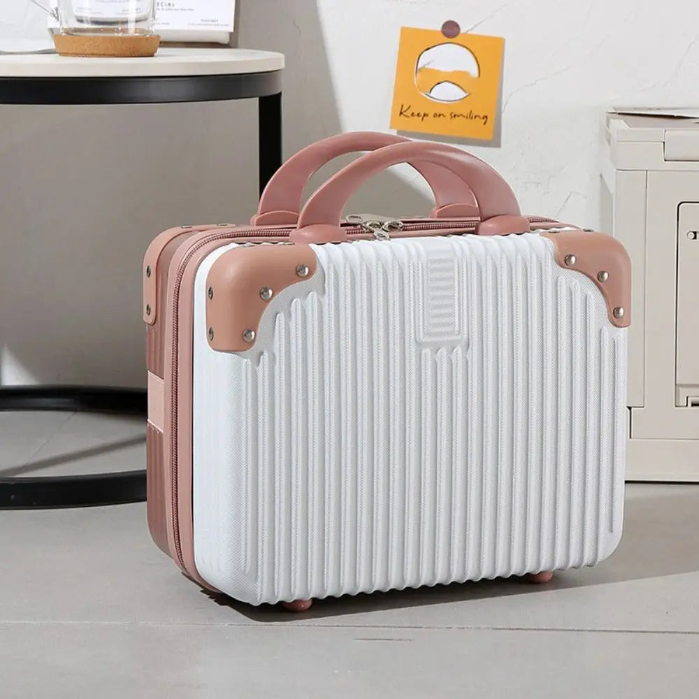14 inch Lightweight Mini Travel Suitcase Cosmetic Box Waterproof Hand Luggage Organizer Makeup Case Protable Small Boarding Case