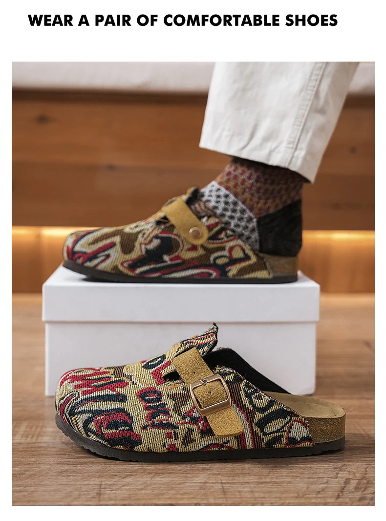 Men Driving Lazy Shoes Men's Summer Sandals Casual Shoes Comfortable Breathable Walking Shoes Non Slip Lightweight Sneakers