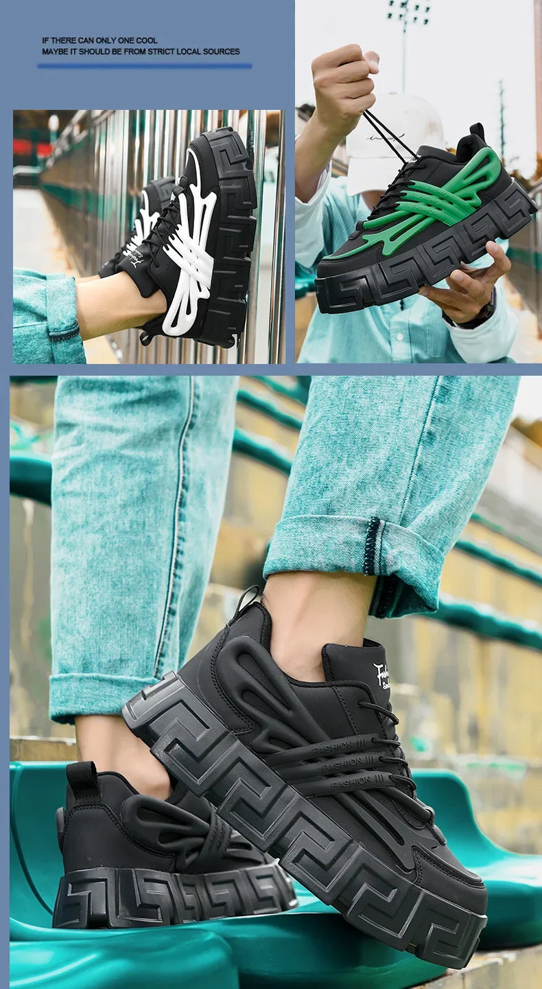 Casual Shoes For Men Street Style Walking Shoes Sneakers Thick Bottom Running basketball Shoes Male 2024 Vulcanized Sneakers Men