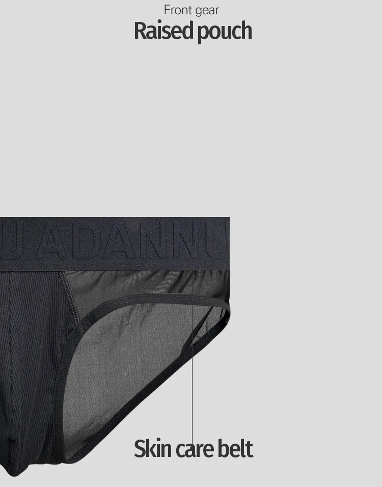 Transparent Men's Sexy Briefs Big U Pouch Underwear For Men Fashion Comfortable Soft Bikini Underpants Solid Color Male Panties