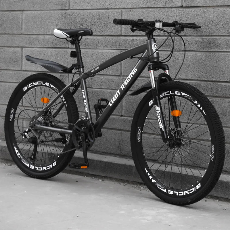 21/24/27-speed Shock Absorption Racing Bike Carbon Steel Frame Mountainbike 26 Inch Bicycle for Adults