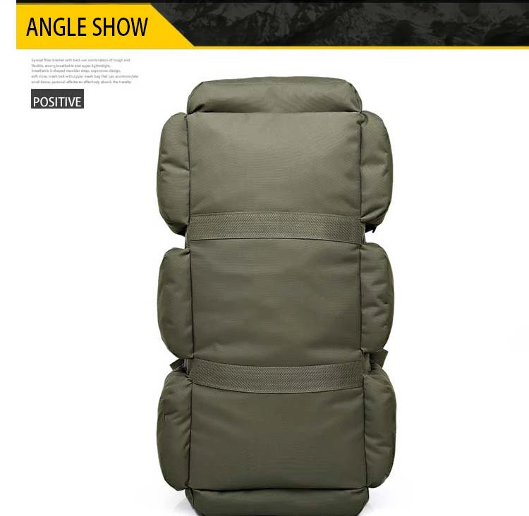 100L Camping Bag Travel Backpack Large Luggage for Men Outdoor Shoulder Hiking Trekking Tourist Tactical Carry-on Duffel Weekend