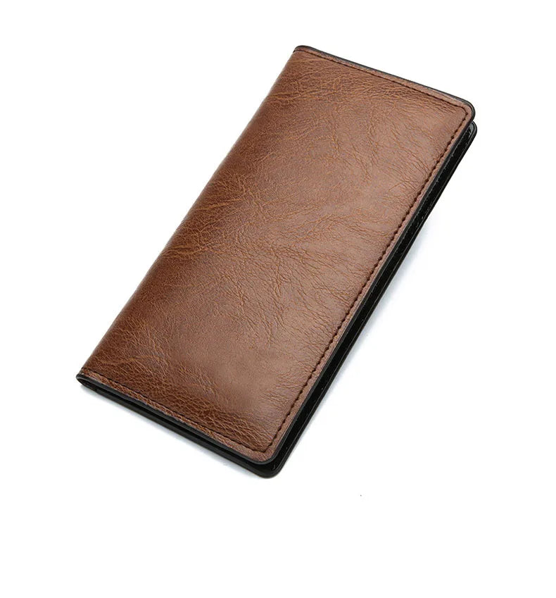 Mens Long Section Wallet Fashion Lightweight Soft PU Leather Mens Horizontal Multifunctional Wallet cartera mujer pURSE
