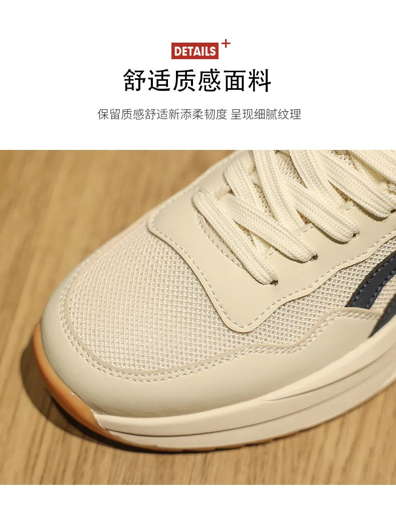 Casual Shoes for Men Fashion Men's Sneakers Wear-resistant Platform Mens Sport Shoes 2024 New Breathable Mesh Male Running Shoes