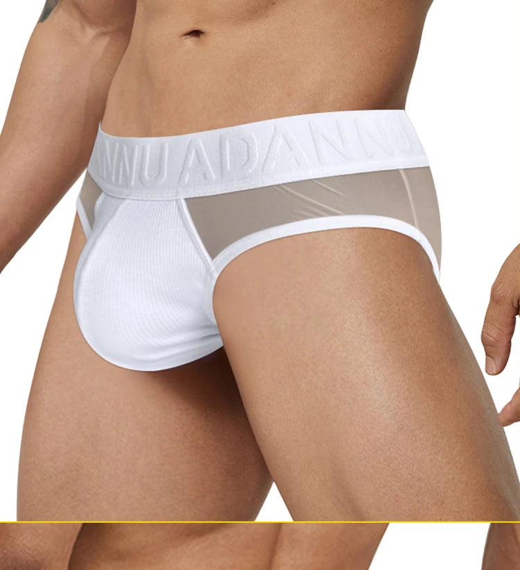 Transparent Men's Sexy Briefs Big U Pouch Underwear For Men Fashion Comfortable Soft Bikini Underpants Solid Color Male Panties