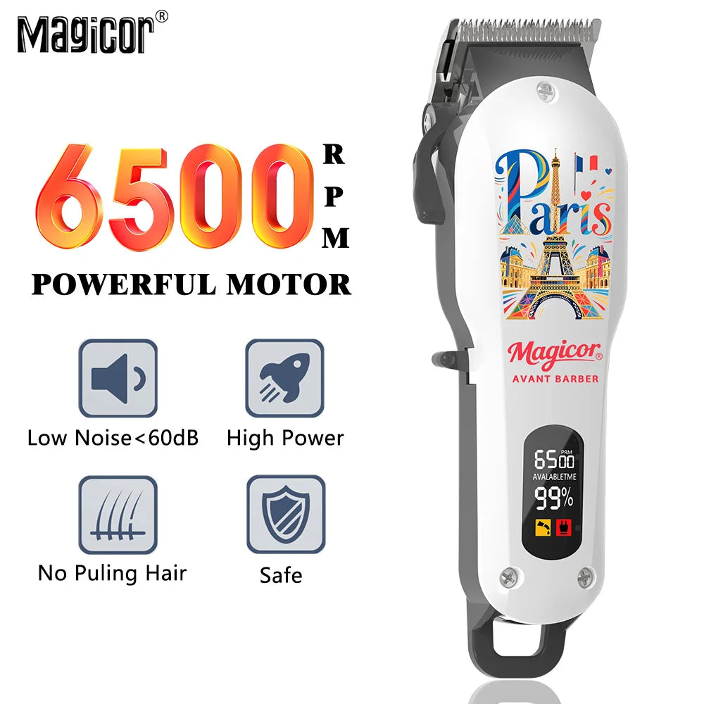 MAGICOR Hair Clippers Men Cordless Rechargeable Hair Clipper&Trimmer Coded Guide Combs Professional Clippers for Women Children