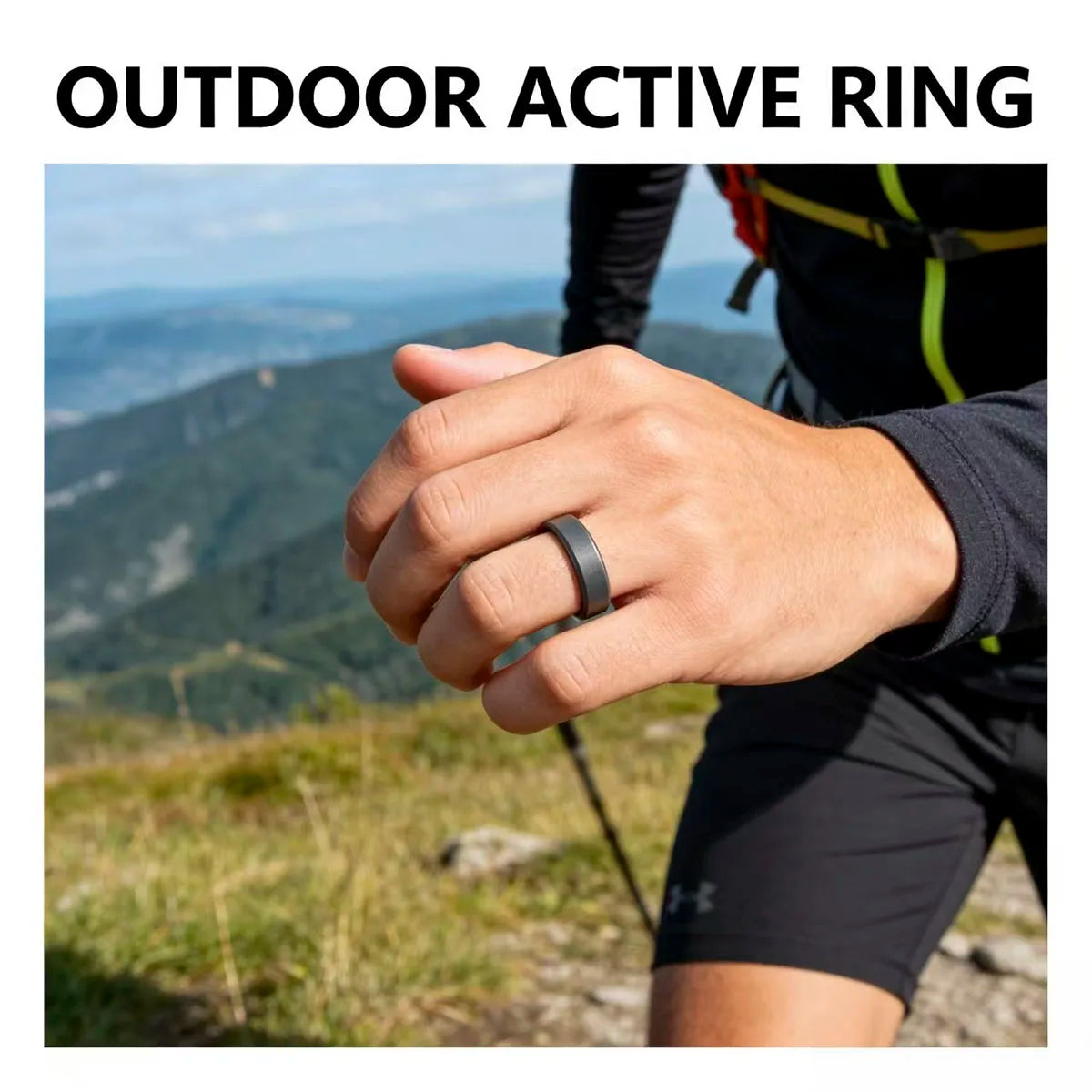 1pc 8mm New Sports Rings Hypoallergenic Mens Wedding Silicone Finger Ring Gift For Men 7-14 Size Outdoor Running Jewelry