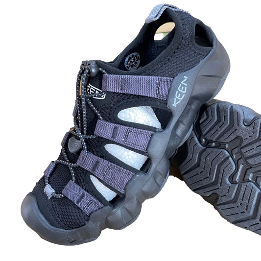 VIPOL Men's sandals, breathable and comfortable, outdoor casual hiking, elastic band beach shoes