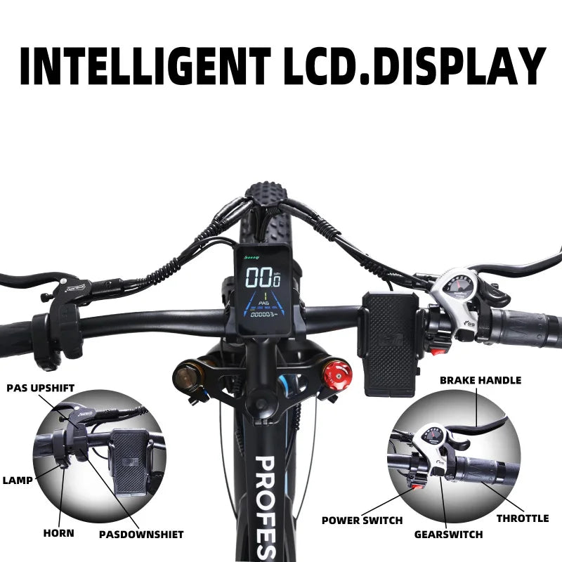 New electric bicycle K800 adult fashion electric bike 2000W powerful motor 48v23ah battery E-bike fat tire mountain off-road