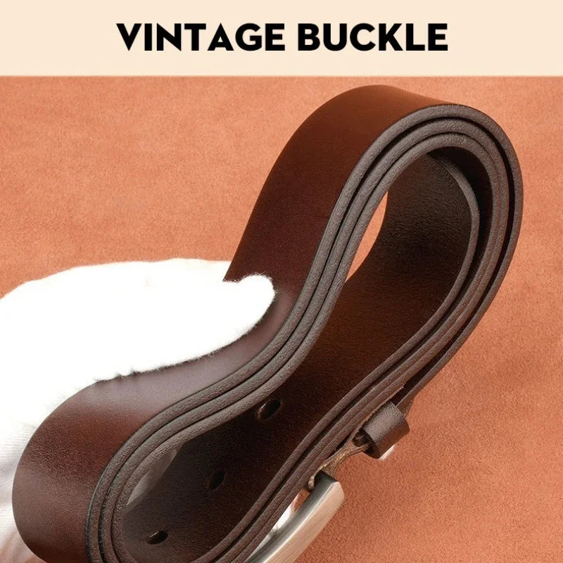 2025 Men's Trendy Casual Belt For Men Coboy Style Belts Pin Buckle Belt Jeans Retro Belt Business Casual Belt