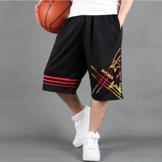 Male Short Pants Basketball Long Quick Dry Men's Shorts Training Bermuda Essential Fashion With Korean Style Stylish Clothing