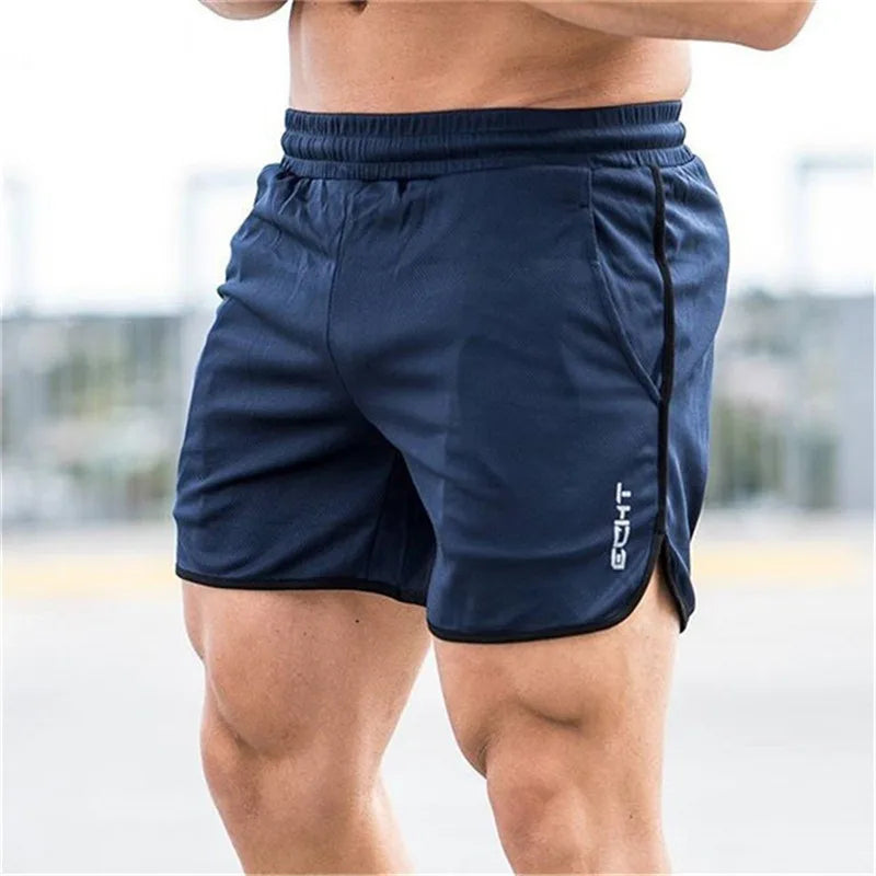 Men Fitness Shorts Summer Gyms Workout Male Breathable Mesh shorts Quick Dry Sportswear Jogger Beach Short Pants Men sweatpants