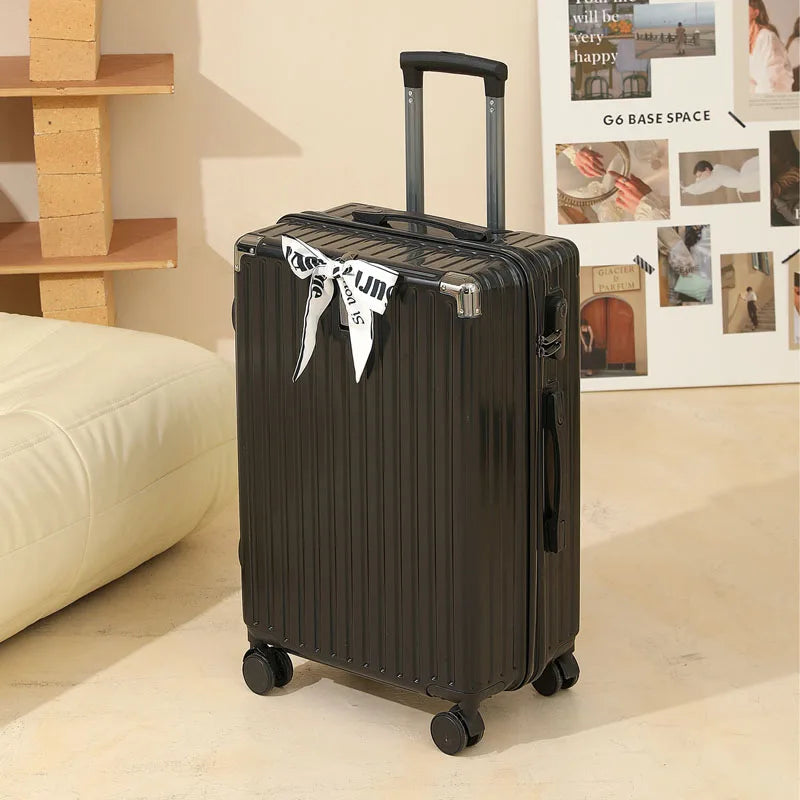 Suitcase Wide Handle Travel Suitcase Men 20 24 26 Carry-On Luggage Women Multiple Color Options Travel Exclusive