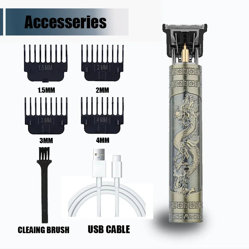 Hair Clippers for Men Professional Hair Trimmer Barber Cordless Zero Gapped Hair Clippers with LCD Display Beard Trimmer