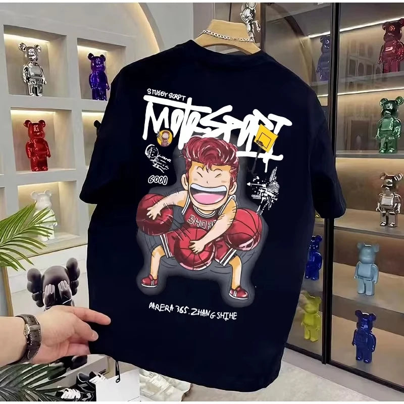 Summer 3D GYM Print Men's T-shirt Summer Casual Loose Sports Breathable Quick Drying Short Sleeve t Harajuku Street Men Clothing