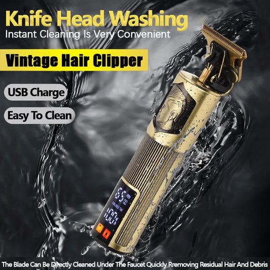 Carving Professional Hair Clipper For Men T9 Electric Hair Cutting Machine Barber Rechargeable Provide Comfortable Shave Clipper