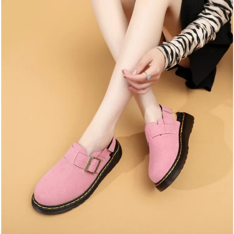 Men's Fashion Large Leather Casual Slippers Men's Four Seasons Half Slippers Non Slip Beach Shoes Classic Clogs Shoes