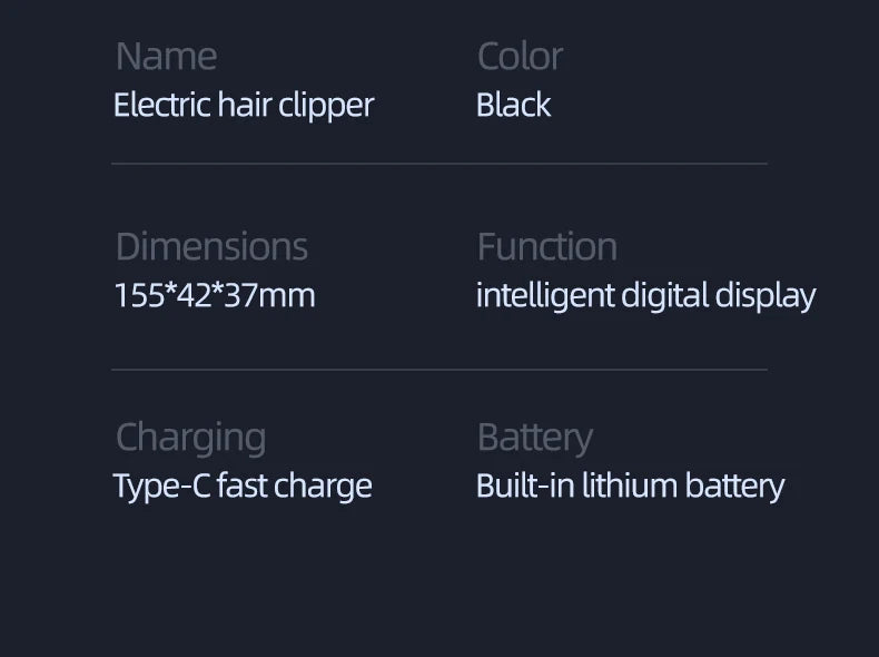 Professional electric hair clippers, professional hair clippers for hair salons, household electric clippers, universal fast-cha