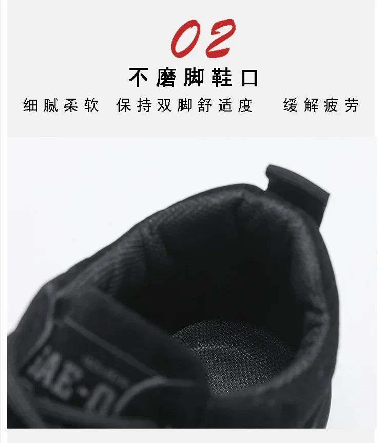 2025 new men shoes breathable non slip work shoes for male fashion sneakers outdoor walking flats skateboard sneakers