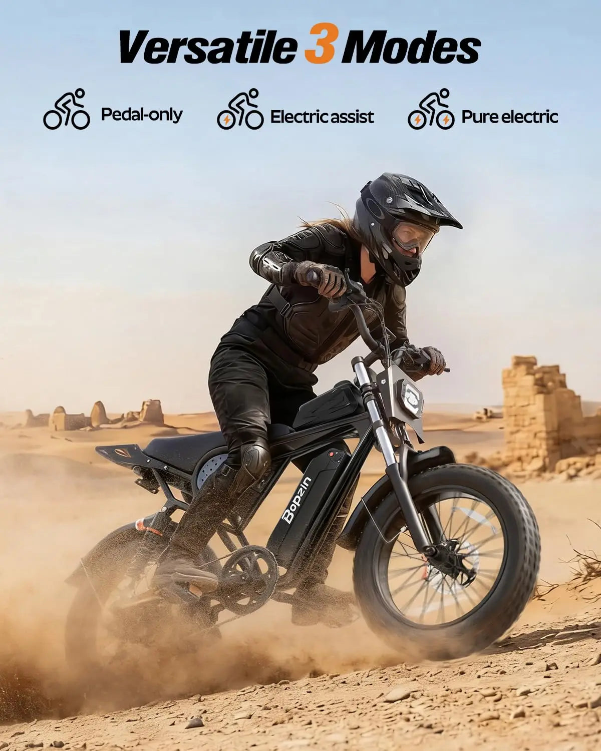 Electric Bike for Adult 1500W Peak Motor, 35MPH Speed, 48V 20AH Removable Large Battery Up to 80 Miles Range, UL, Customized