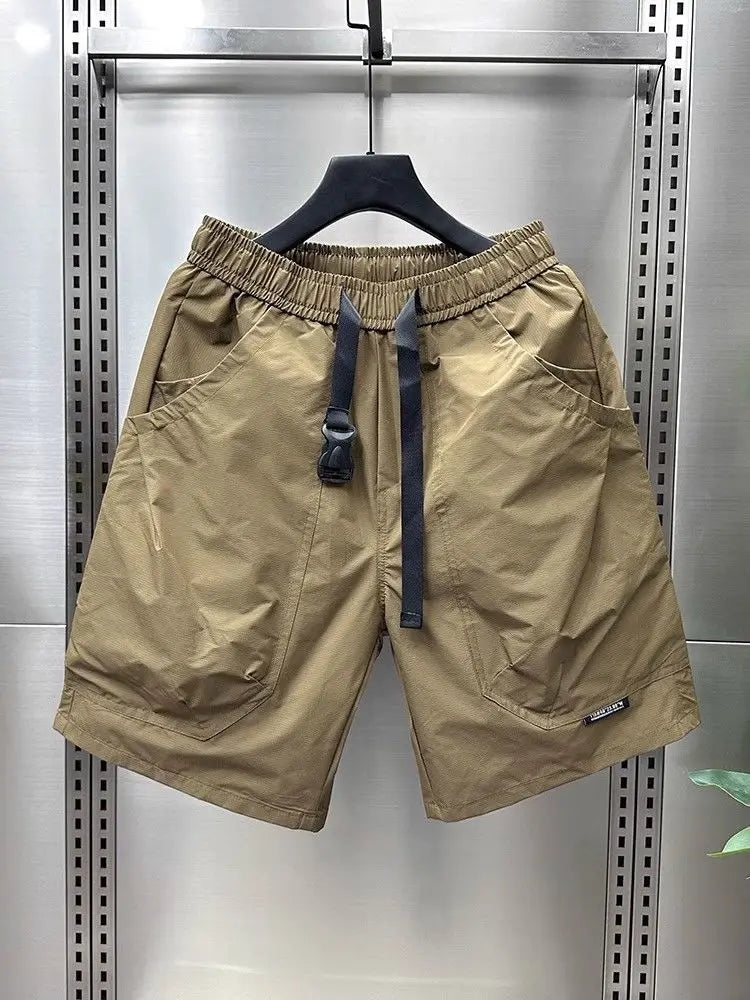 New Casual Shorts for Men in Summer Men's Sports Mid-sports Loose Straight Japanese Pocket Work Pants