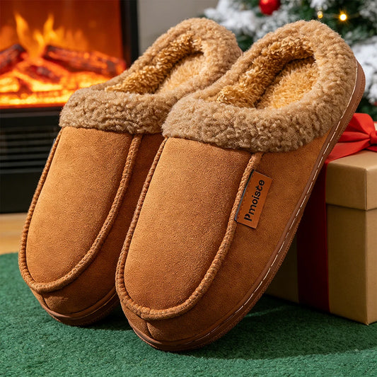 Home Slippers for Men Warm Soft TPR Cushion Durable Luxury Designer Indoor House Shoes High quality Winter