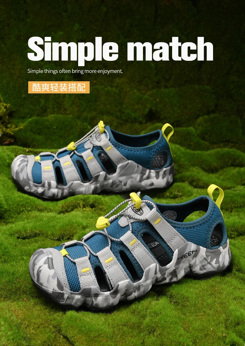 Luxury Brand Sandals For Men Outdoor Beach Shoes Unisex Comfy Non-slip Women's Summer Sandals Men's Sports Sneakers Wading Shoes