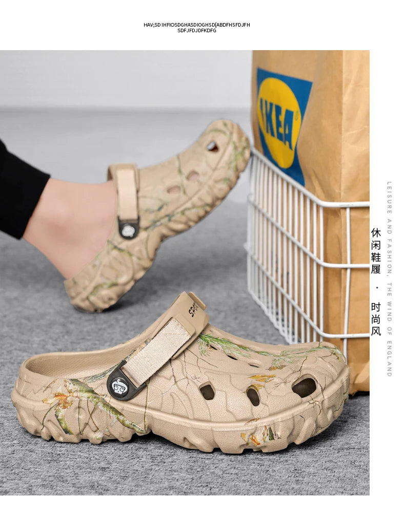 2025 Summer Men's Sandals New Home Garden Shoes Comfortable and Lightweight Men Slippers Non-Slip Soft Bottom Flip Flop Sandals