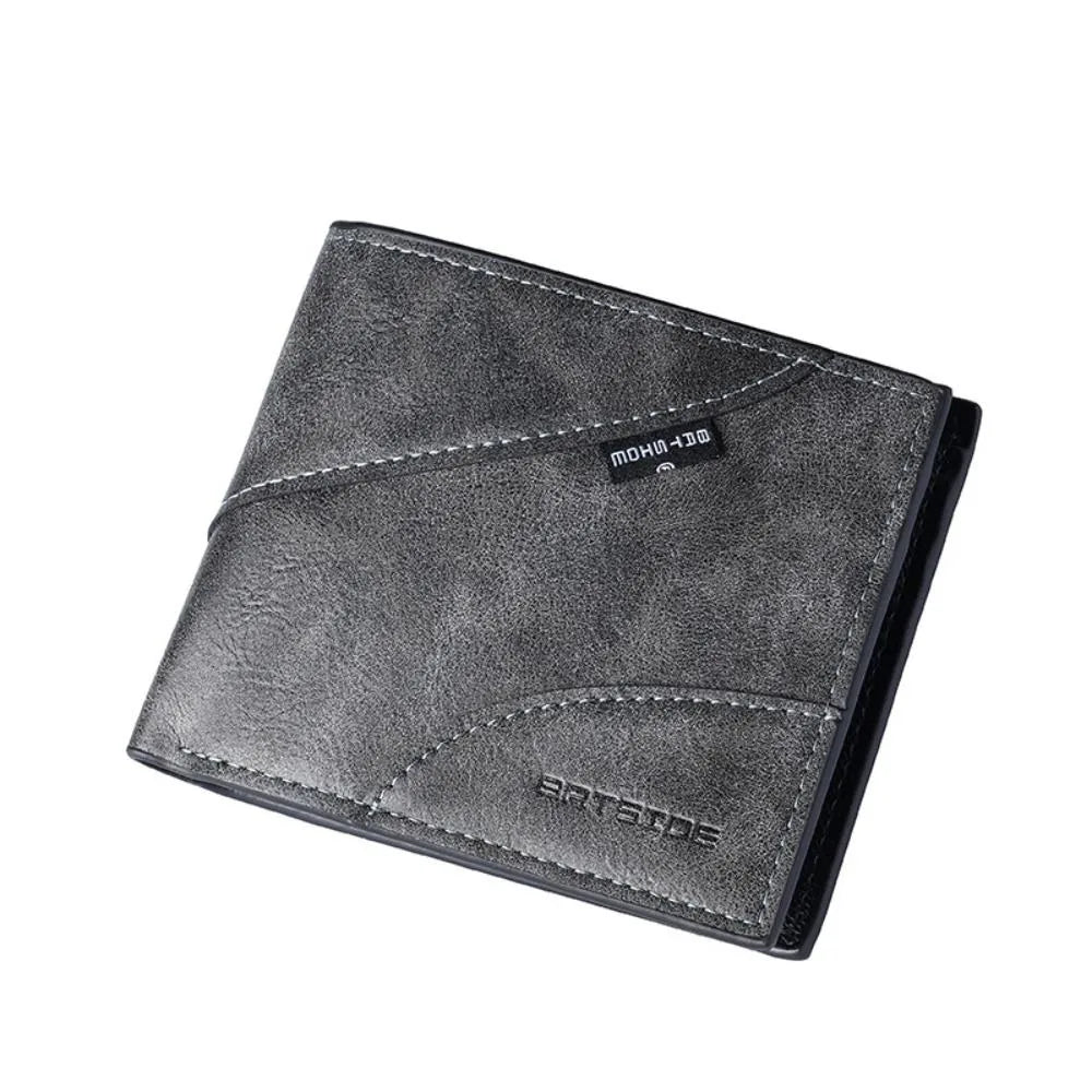 Casual PU Leather Men's Wallet Multi-functional Large Capacity Business Wallet Classic Luxury Short Card Bag Business