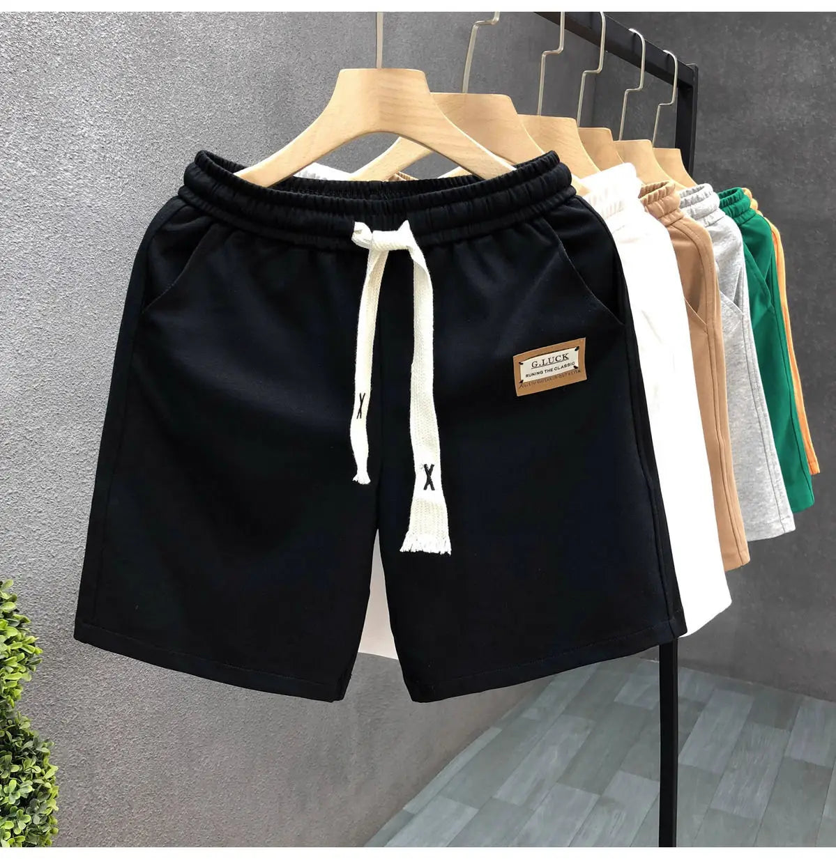 Men's Clothing White Shorts Summer 5-Inch Casual Trendy Sporty Lightweight Versatile Streetwear Fashion New