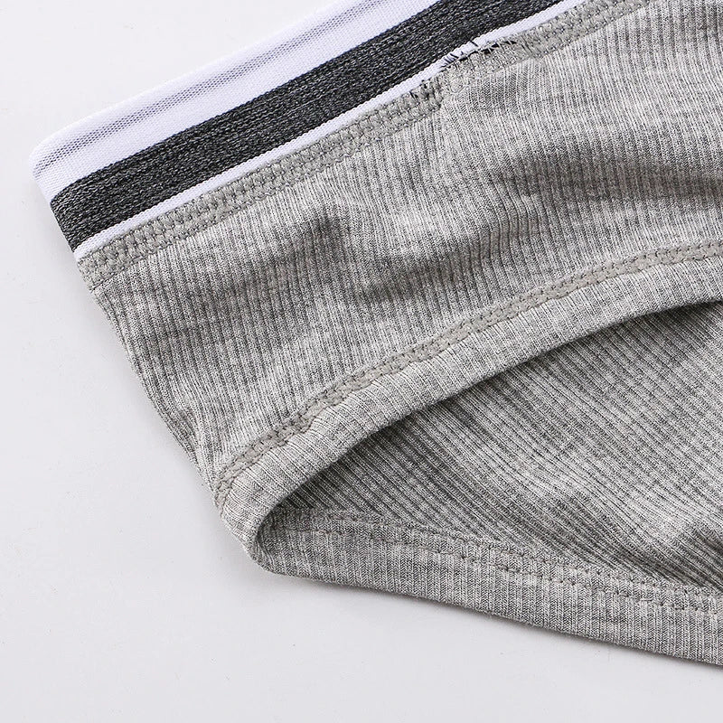 Men's Underwear Triangle Panties Antibacterial Breathable Soft Comfortable Youth Briefs Mid Rise U Bulge Pouch Underpants Homme