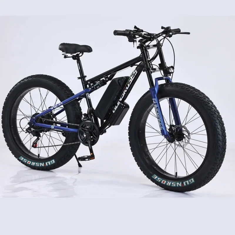 new Off-road Mountain commuter E-bike 45 Mph Max Speed 24" Fat Tire Hydraulic Disc Brake Electric Bicycle