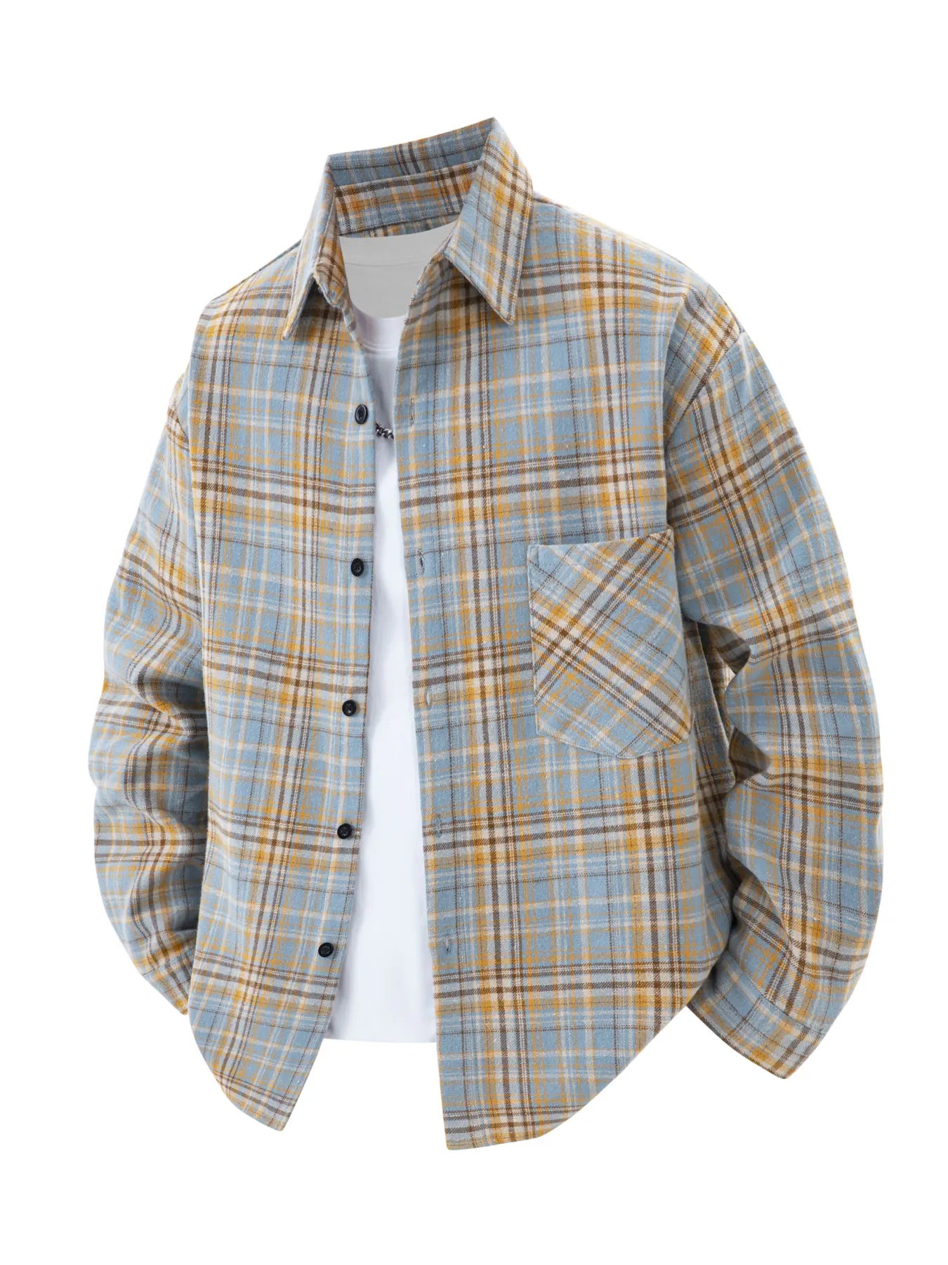 Spring and Autumn Men's Casual Shirts for Young Men Outdoor Fashion Thin Versatile Tops